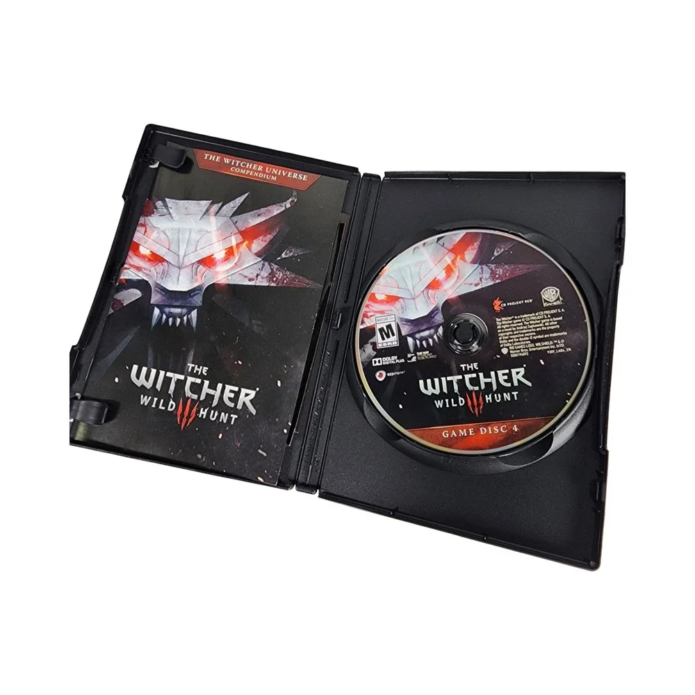 The Witcher 3 Wild Hunt PC Soundtrack CD Game Disc 4 with Booklet and‎ Stickers